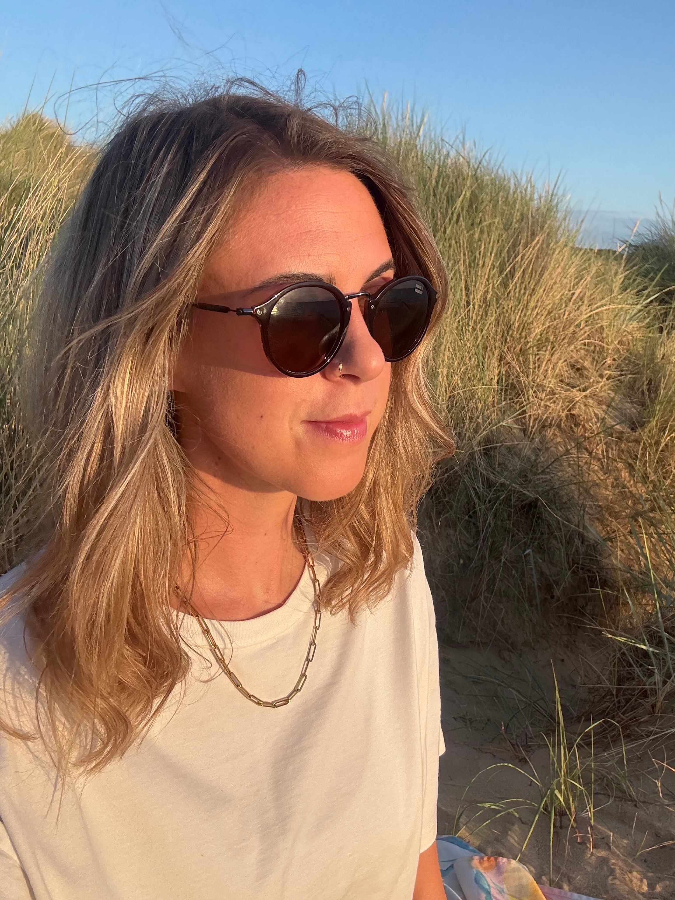 Your midwife on the Norfolk beach
